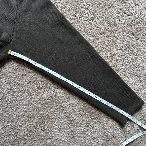 Timberland Quarter Zip Brown Fleece Pullover Long Sleeve Sweater Size Large - Picture 8 of 8